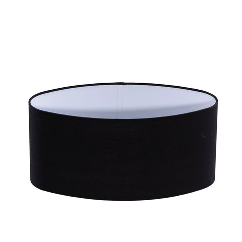 Lampenschirm Oval Mira Schwarz