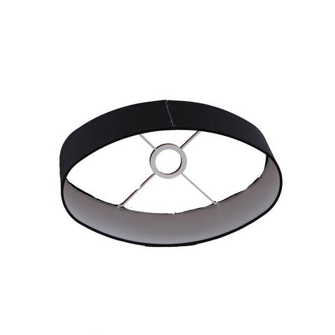 Lampenschirm Oval Schwarz
