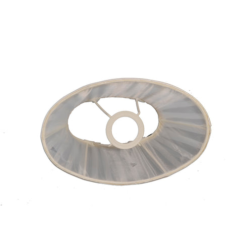 tischlampenschirm Organza weiß