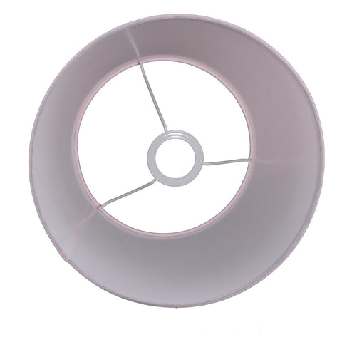 Lampshade for table lamp in round linen brown white TL 25-18-14