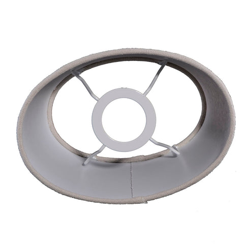 Lampshade for table lamp in oval linen dark beige TL 25-16-16