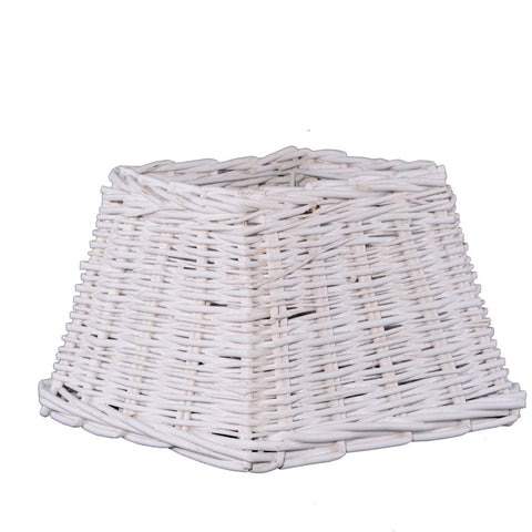 lampenschirm rattan matt weiß