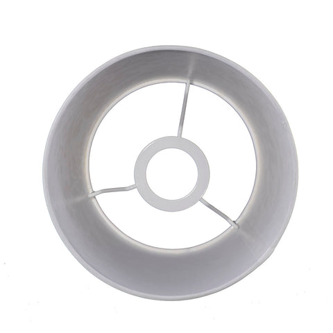 Lampshade for table lamp in round linen white with gold profile wall lamp bedside lamp