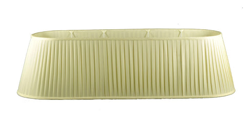 lampenschirm oval faltenplissee beige