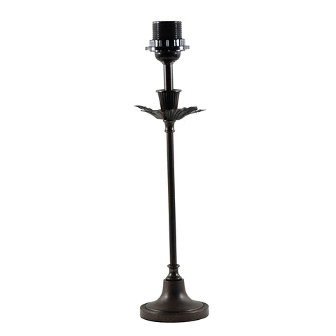 tischlampe antik dunkel braun