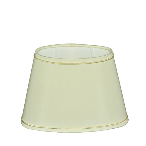 lampenschirme oval creme mit borte