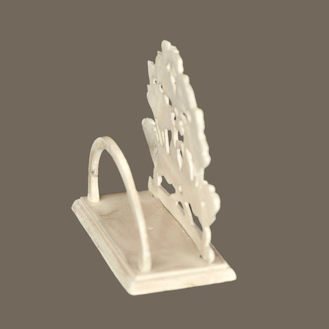 Napkin holder white/beige height 19cm 6202524