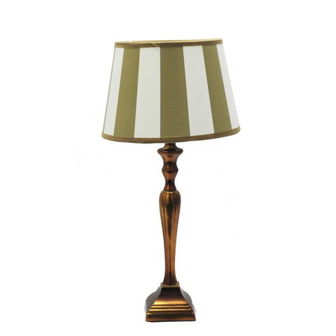tischlampe lampenschirm streifen beige