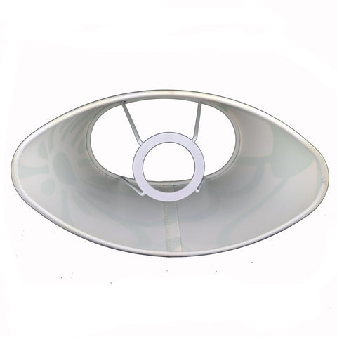 Tischlampenschirm Oval Blume Grün