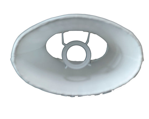 Lampenschirme Oval Plissee weiß