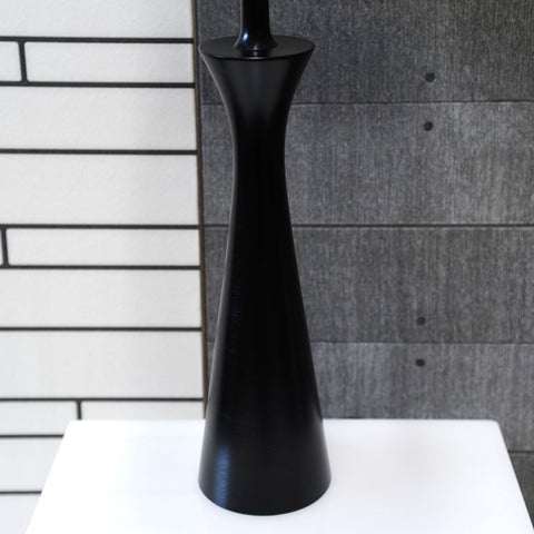 Tischlampe Holz Matt Schwarz