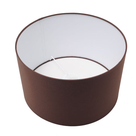 Lampenschirm Zylinder polycotton braun