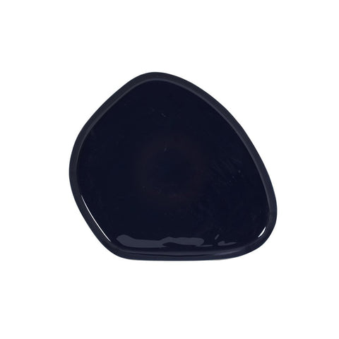 Bandeja para tablet de aluminio interior azul oscuro brillante 30x25cm