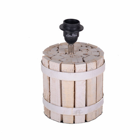 Lámpara de mesa madera blanco natural Vista 7014784