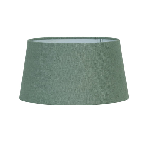 Lampenschirm für Tischleuchte Rund Leinen Ice Blau Standlampe Hockerleuchte 40-35-20cm