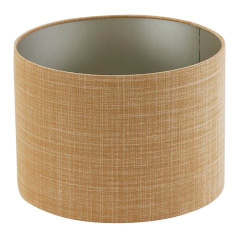 Lampenschirm Zylinder in Velours Braun 20-20-15cm für Tischleuchte Tischlampe