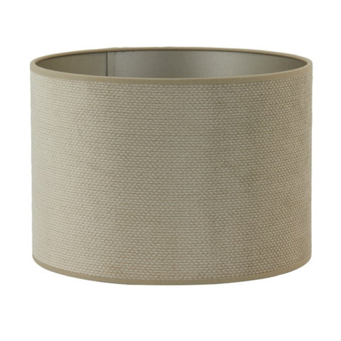 Lampshade cylinder in velour anthracite grey for table lamp floor lamp 30-30-21