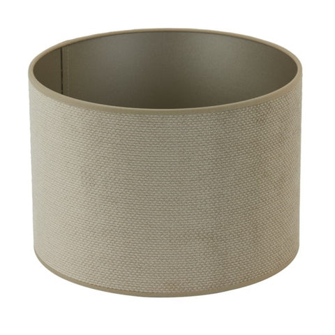 Pantalla cilíndrica de terciopelo gris antracita para lámpara de sobremesa y de pie 30-30-21