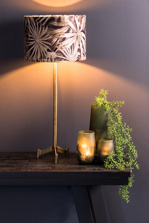 Lampshade for table lamp in cylinder VELOURS Palm Sepia stool lamp floor lamp