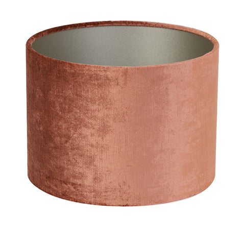 Lampshade cylinder in velours terra silk gloss for table lamp table lamp 25-25-18