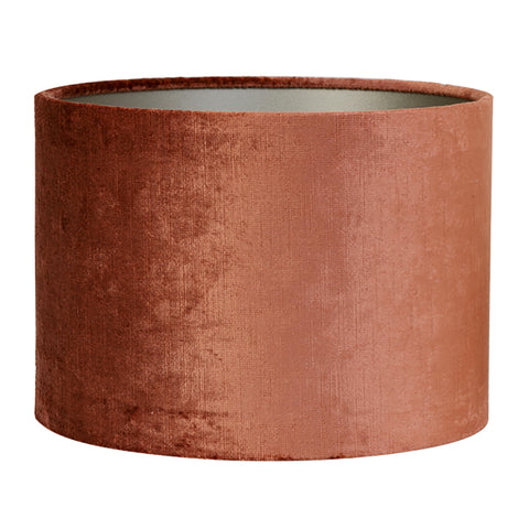 Lampshade cylinder in velours terra silk gloss for table lamp table lamp 25-25-18