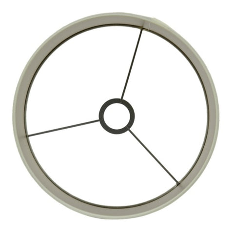 Lampenschirm Zylinder in Velours Cremeweiß 30-30-21cm