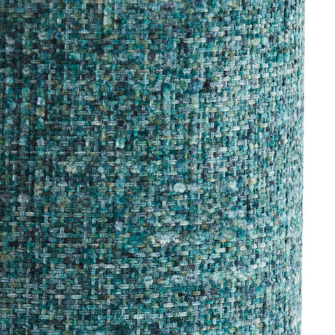 Lampenschirm Zylinder in Bouclé Blaugrün 30-30-32cm