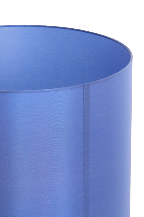 Lampenschirm für Tischleuchte Zylinder Blau 30-30-21cm