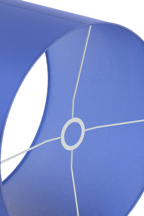 Lampenschirm für Tischleuchte Zylinder Blau 30-30-21cm
