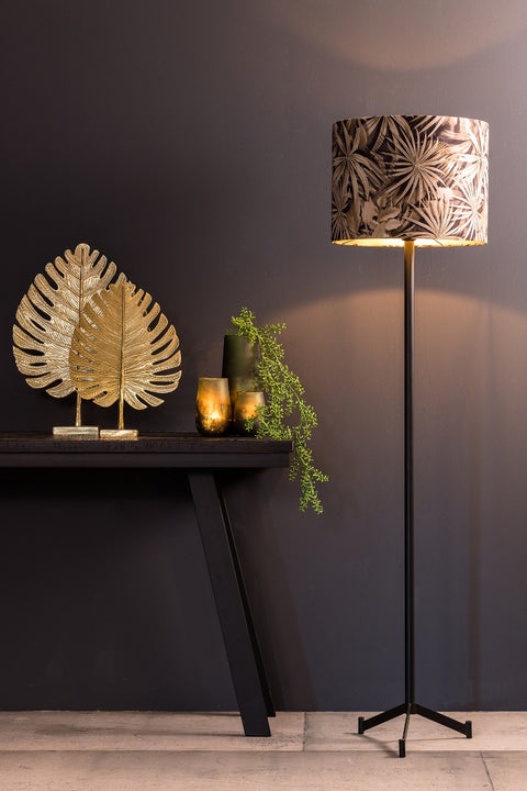 Lampshade for table lamp in cylinder VELOURS Palm Sepia stool lamp floor lamp