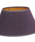 Lampenschirme Oval Seide Braun