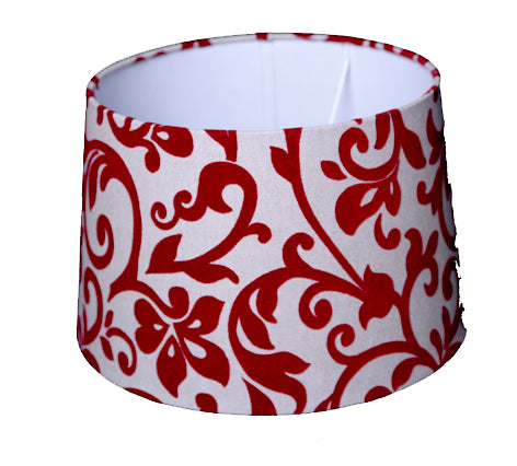 Pantalla para lámpara de mesa en lino redondo marrón pantomine TL 40-35-24