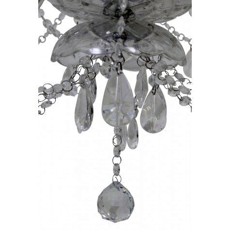kronleuchter glas chrom
