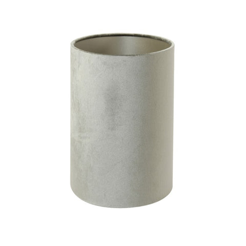 Lampenschirm für Tischleuchte Oval Velours Zink Taupe 38-38-19cm