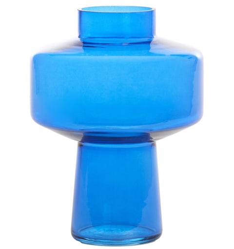 Deko-Vase Glas Blau Ø20x26cm