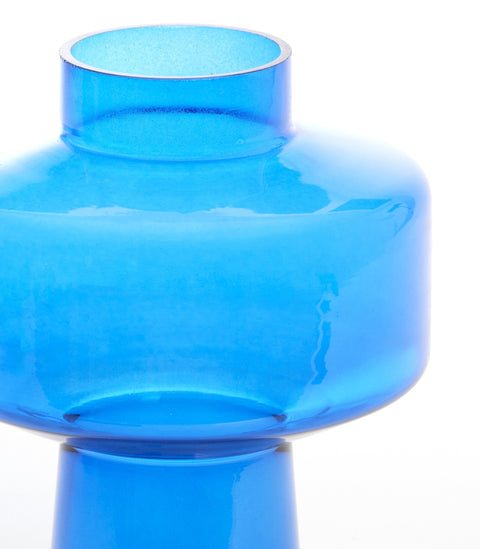 Deko-Vase Glas Blau Ø20x26cm