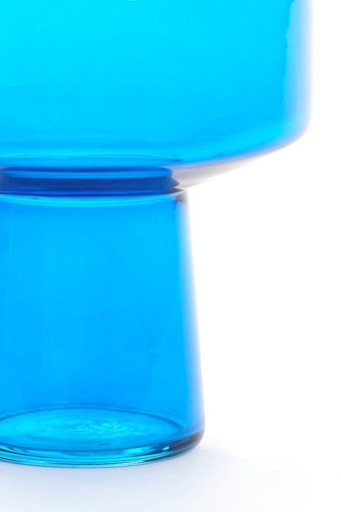 Deko-Vase Glas Blau Ø20x26cm
