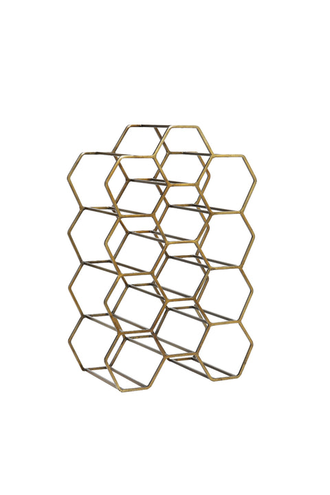 Weinregal Flaschenregalantik Bronze 30x18x46