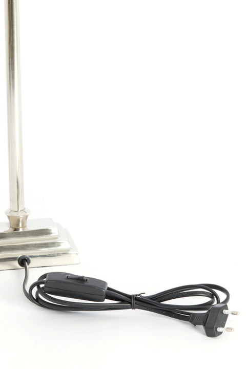 Tischleuchte Rechteck Chrom Poliert Höhe 47cm