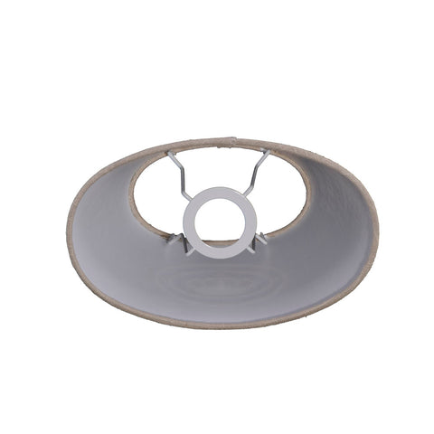 Lampenschirm Oval Brilliant Creme für Tischleuchte Wandlampe 25-15-16cm