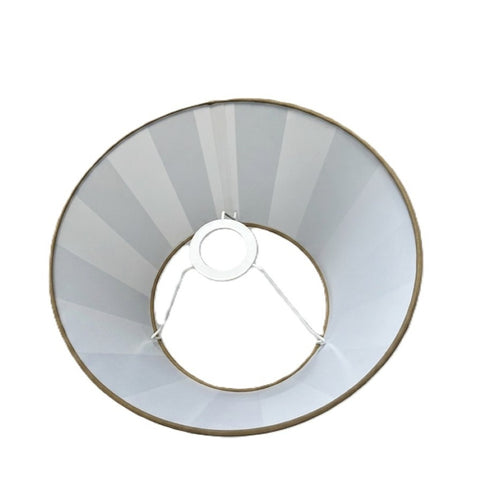 Lampenschirm für Tischleuchte in Rund Streifen Beige 30-20-17cm