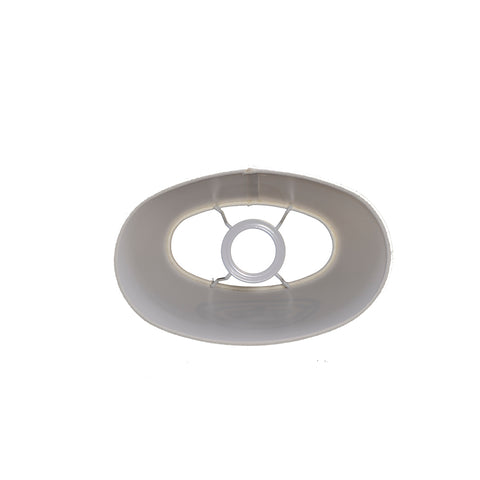 Lampenschirm für Tischleuchte in Oval Leinen Vera Creme Tischlampe Wandleuchte 20-16-12