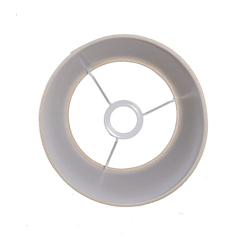 Lampenschirm für Tischleuchte Chintz Beige + Goldprofiel Tischlampe
