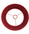Lampenschirm Rund Leinen Rot
