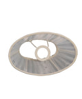 tischlampenschirm Organza weiß