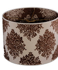 Lampenschirm leinen beige braun