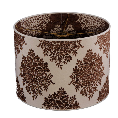 Lampenschirm leinen beige braun