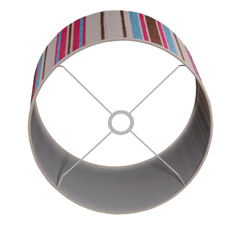 Zylinder Lampenschirm leinen beige