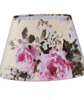 lampenschirm beige roten blumen