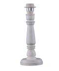 Tischlampe holz weiß gewischt